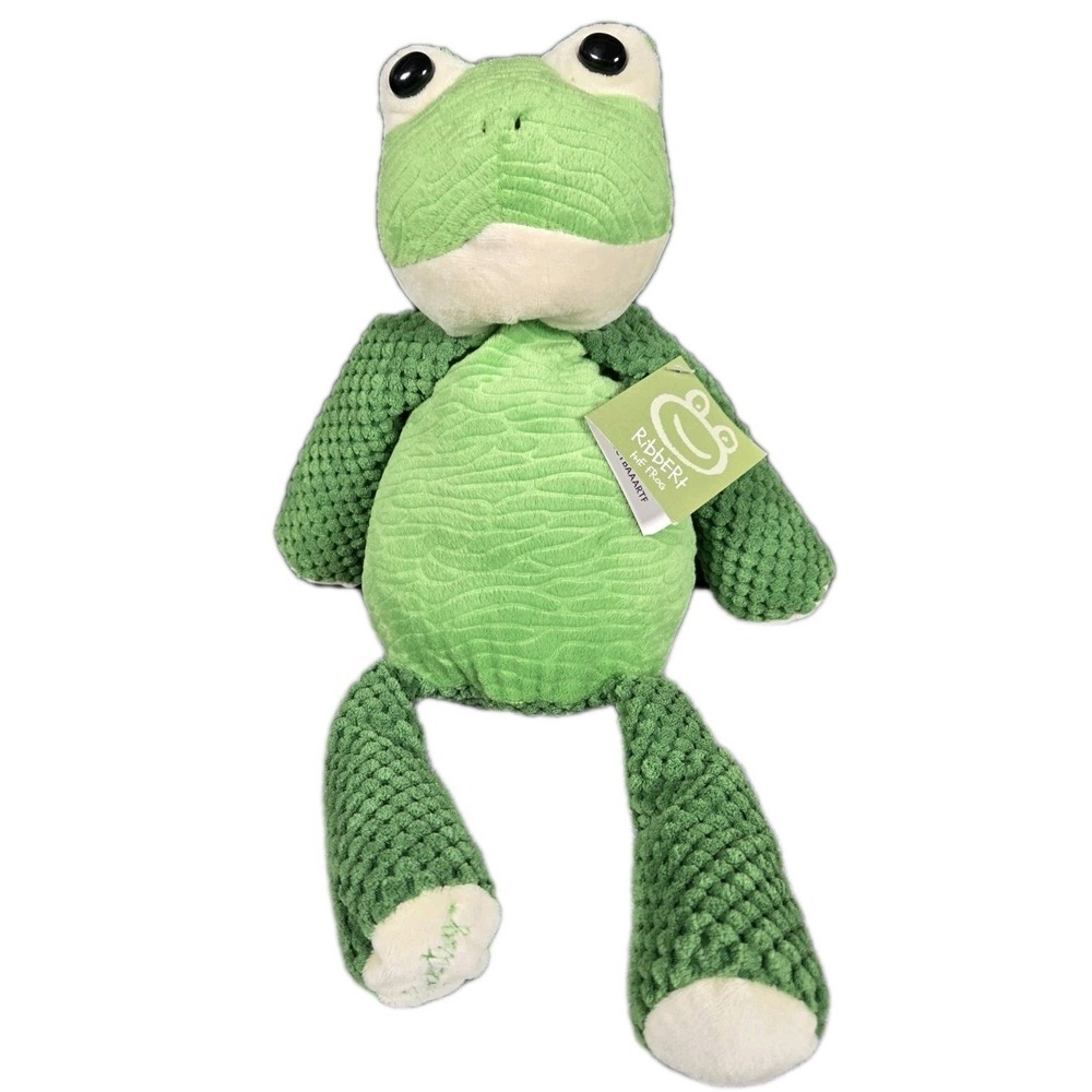 Scentsy Buddy Ribbert the Frog Green Textured Plush Stuffed Animal NIB 2010